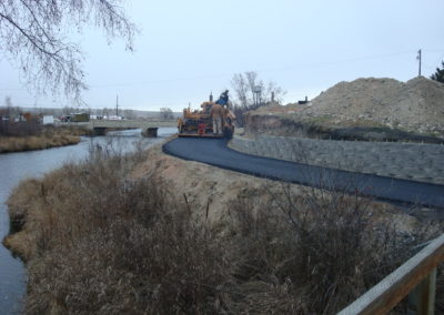 Trail and Retaining Wall