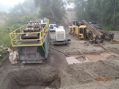 Drilled Force Main Under Yellowstone River