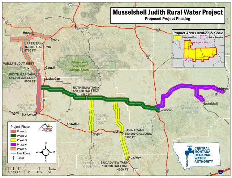 Central Montana Regional Water Authority Map
